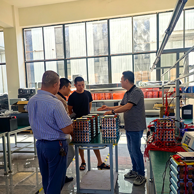 Customer visits the factory